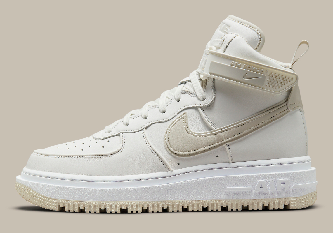 The Nike Air Force 1 High Utility Dresses Up In "Light Bone" For Winter