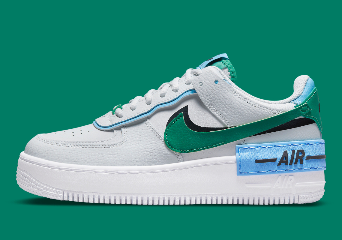 The Women's Nike Air Force 1 Shadow Appears With "Malachite" Swooshes