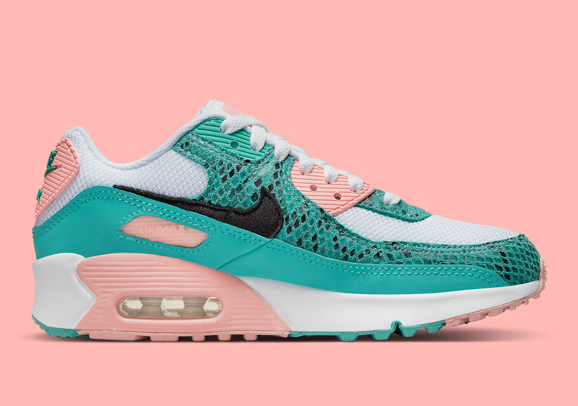 Nike Air Max 90 Green Snakeskin Dr8926 300 5