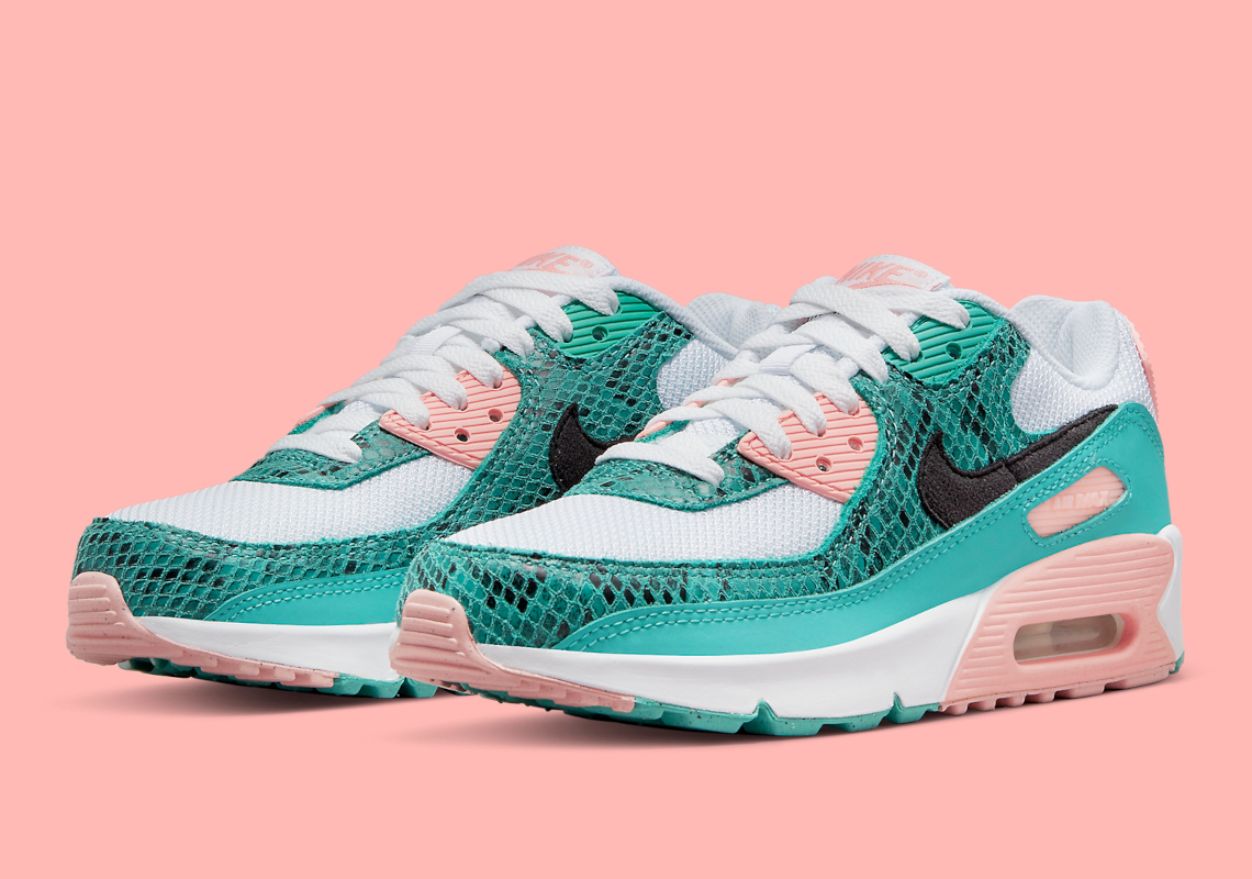 Nike Air Max 90 Green Snakeskin Dr8926 300 7