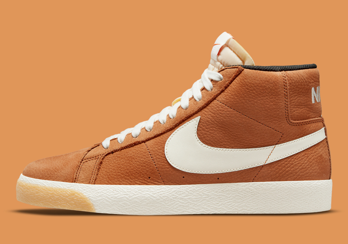 "Dark Russet" Takes Over The Latest Nike SB Blazer Mid ISO