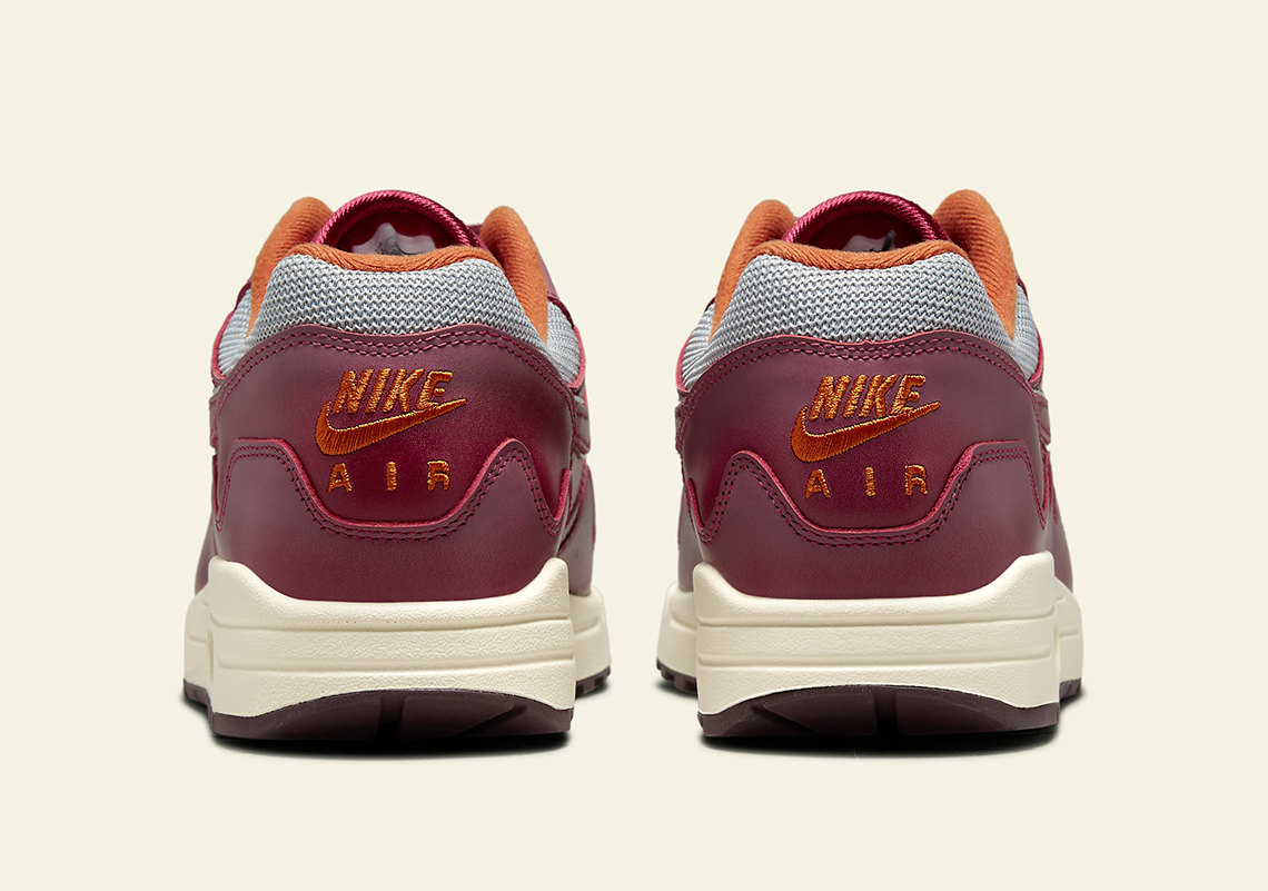 Patta Nike Air Max 1 Rush Maroon Do9549 001 6