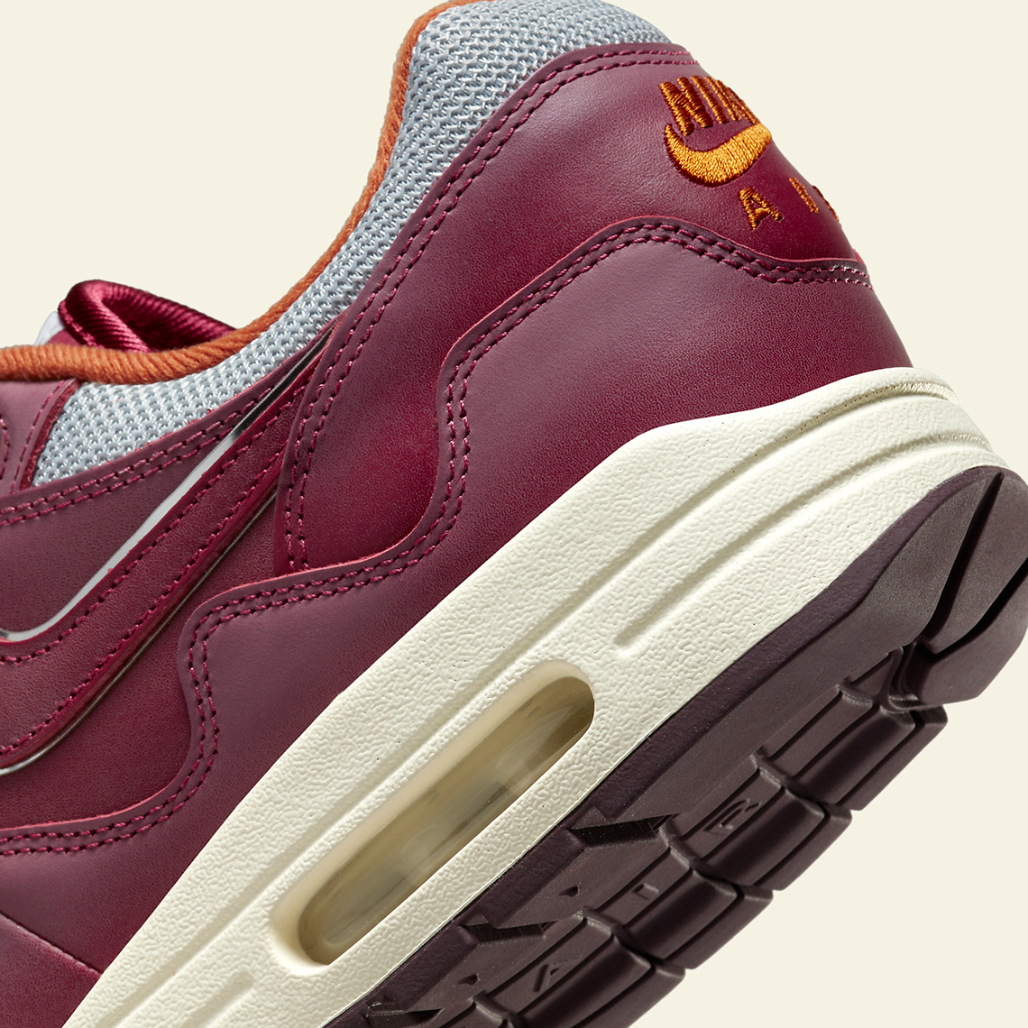 Patta Nike Air Max 1 Rush Maroon Do9549 001 7