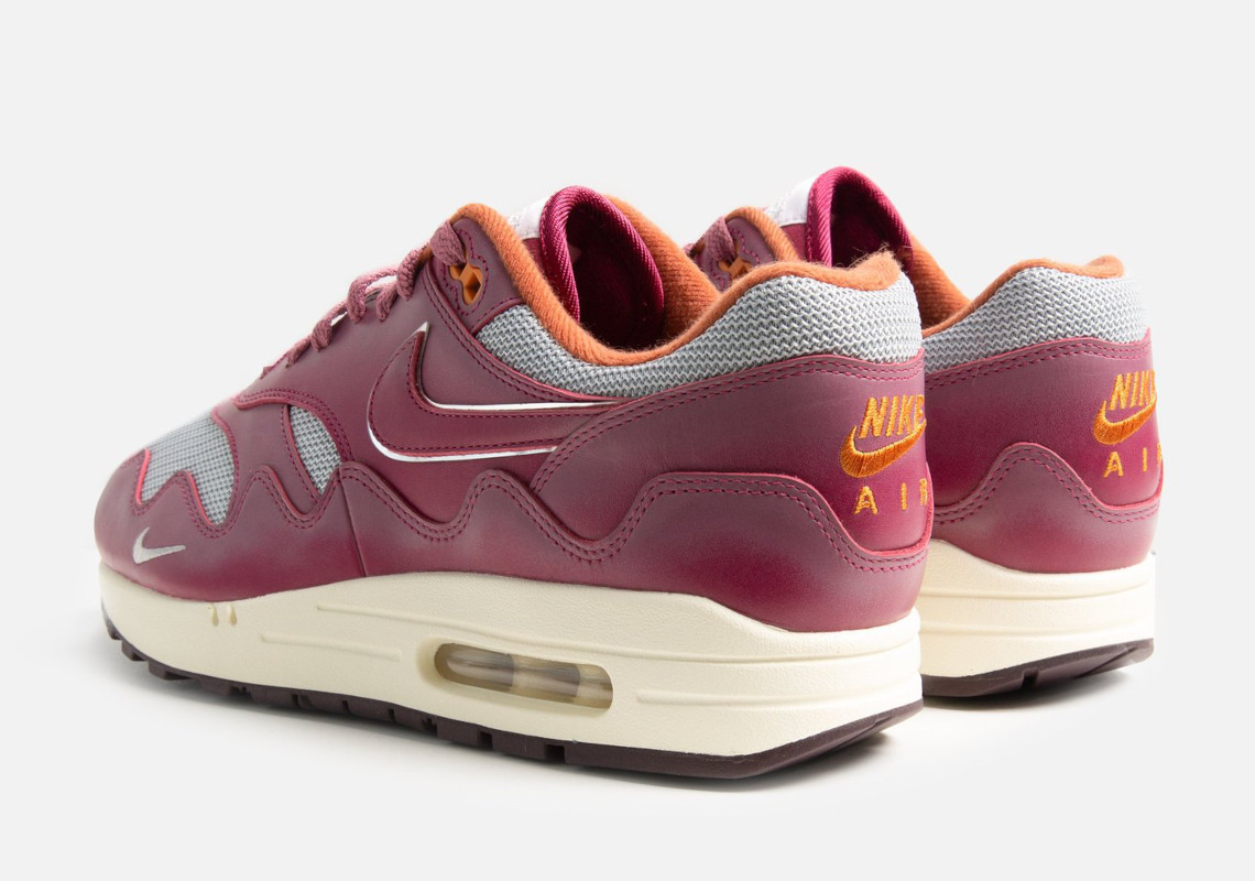 Patta Nike Air Max 1 Rush Maroon Dh1348 001 3