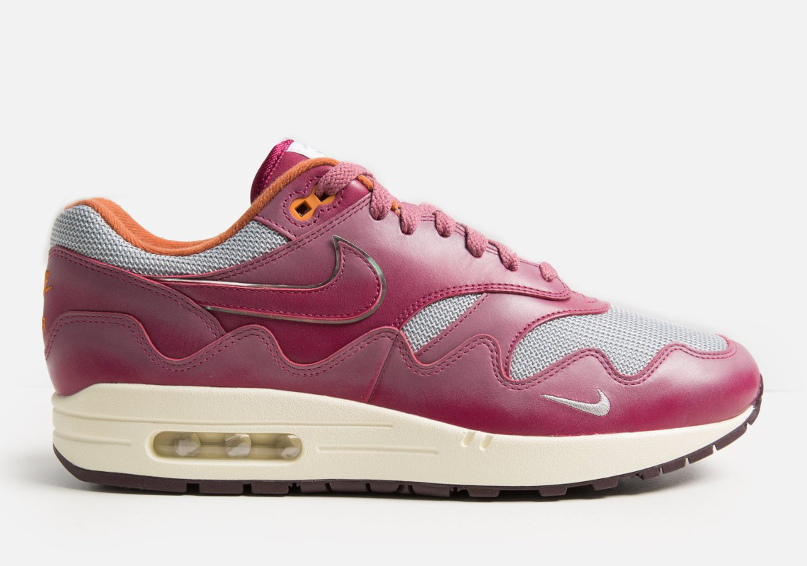 Patta Nike Air Max 1 Rush Maroon Dh1348 001 5