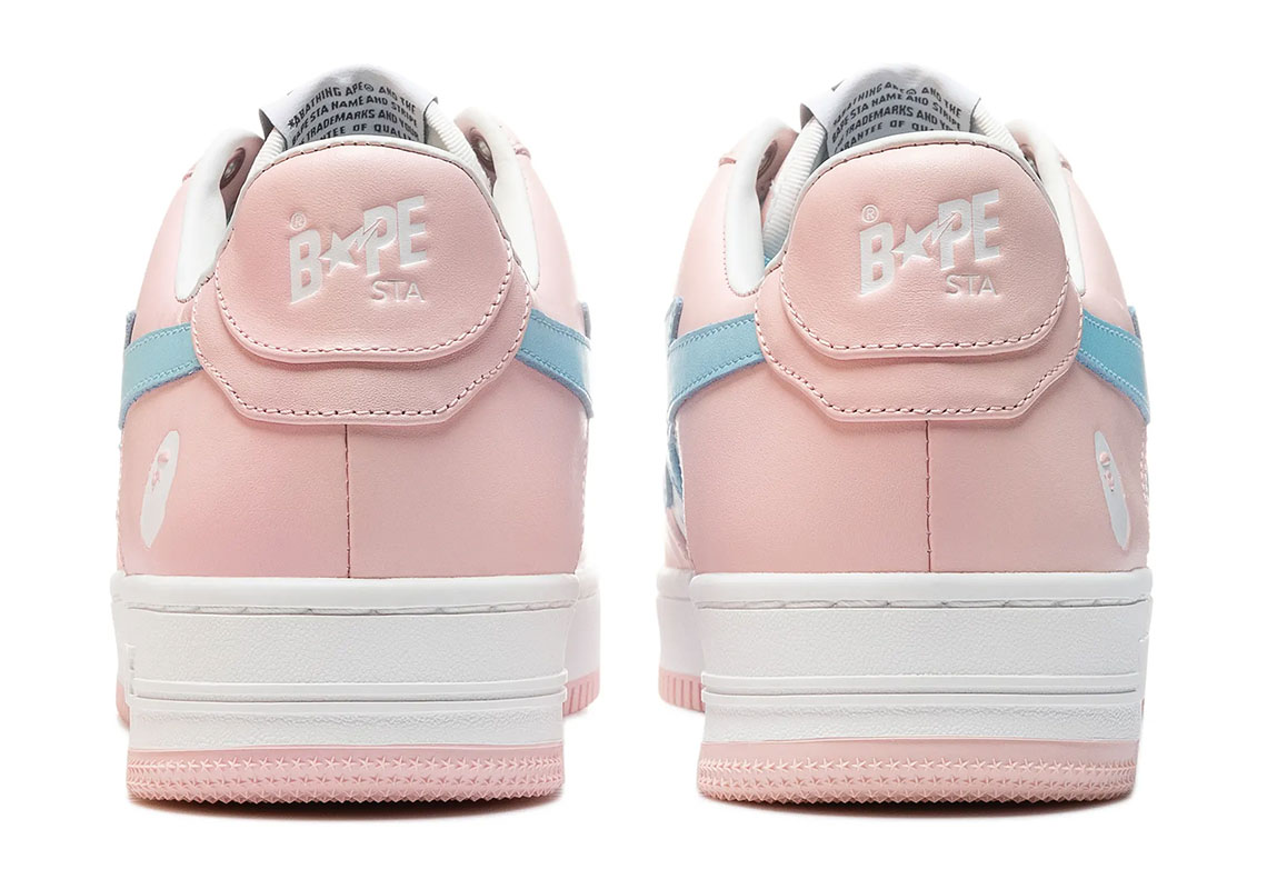 A Bathing Ape Bapesta Pastel Pack November 2021 Release Date Pink 3