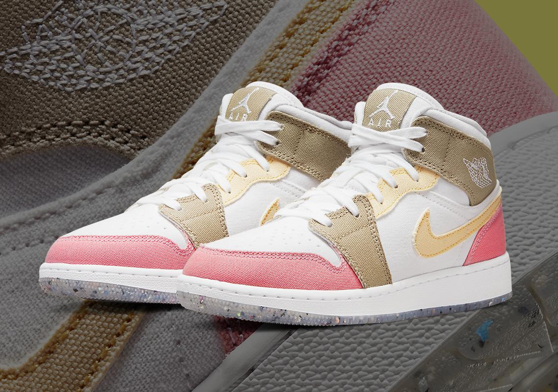 More Pastel-Covered Air Jordan 1 Mids Appear Ahead Of Spring 2022