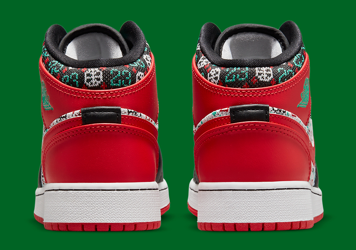 Air Jordan 1 Mid Gs Ugly Christmas Sweater Dm1208 150 2