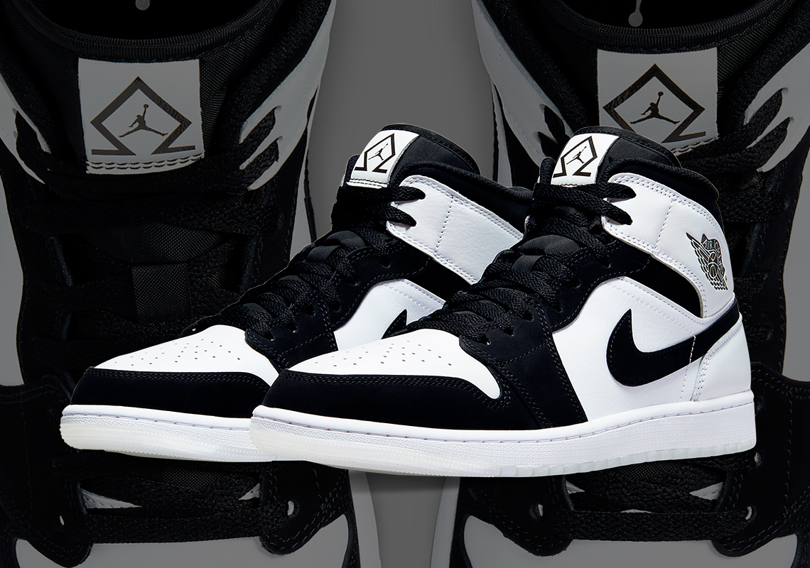 The "Baseball Diamond" Detailing Appears On The Air Jordan 1 Mid