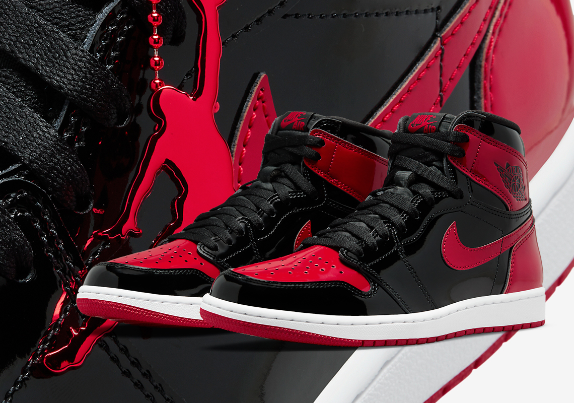 Official Images Of The Air Jordan 1 Retro High OG "Patent Bred"