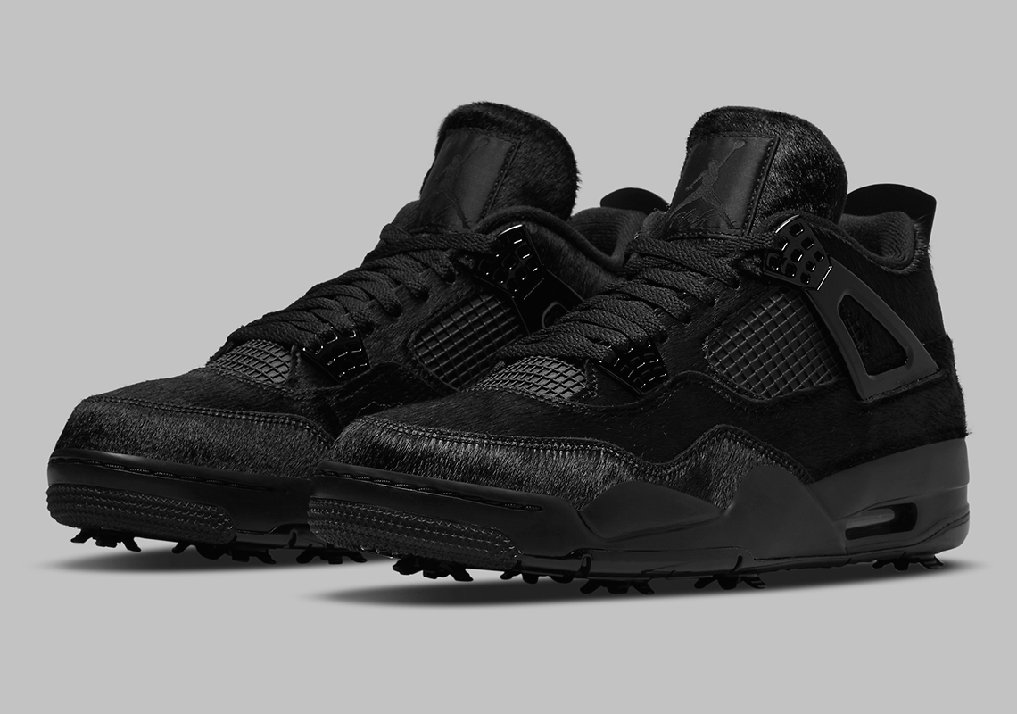 The Air Jordan 4 Golf Purrs In "Black Cat"