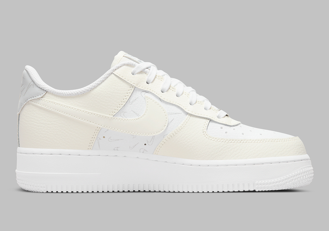 Nike Air Force 1 Low Multi Swoosh White Sail Grey Dr7857 100 4