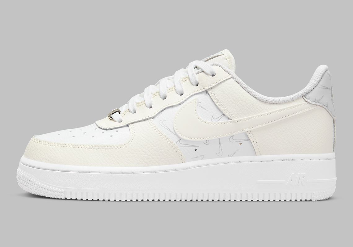 Nike Air Force 1 Low Multi Swoosh White Sail Grey Dr7857 100 6