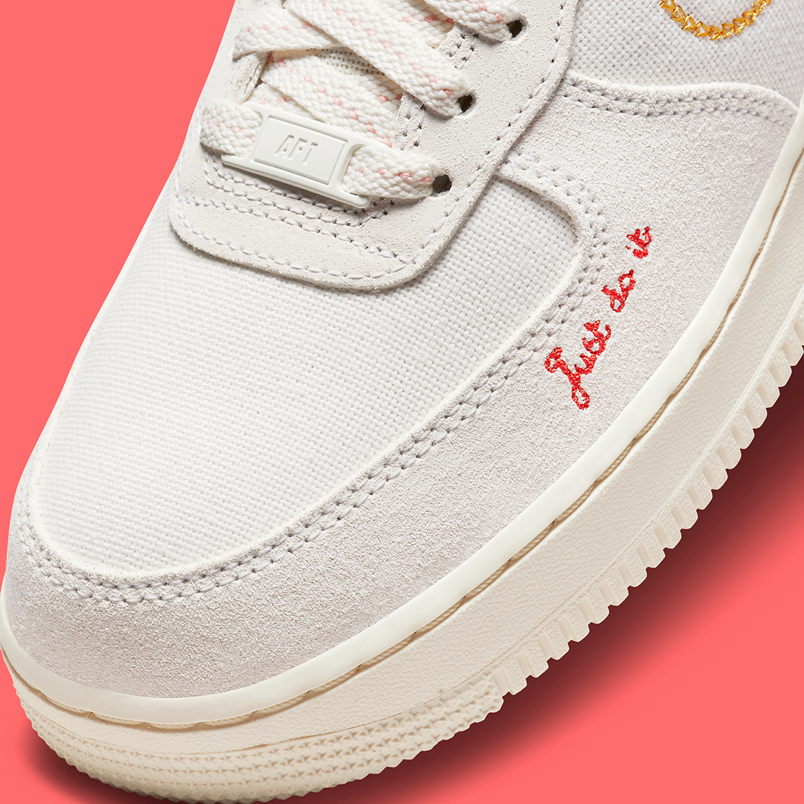 Nike Air Force 1 Low Womens Sail Crimson 2021 7