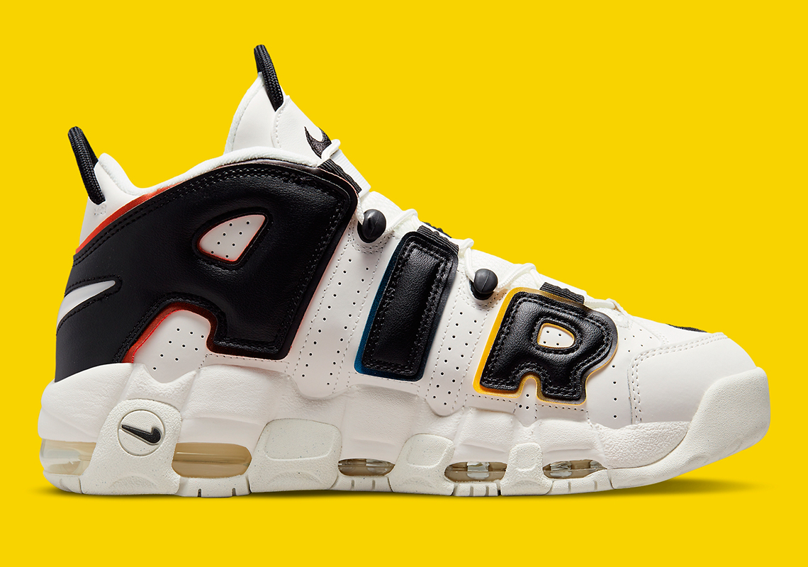 Nike Air More Uptempo White Black Multi Color 1