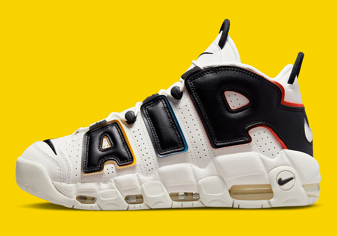 Nike Air More Uptempo White Black Multi Color 2