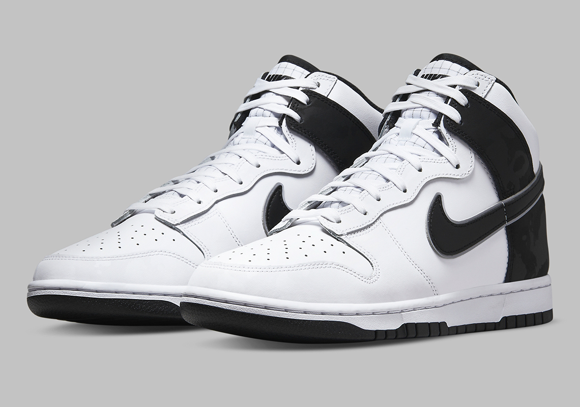 Subtle Camo And Grid Patterns Appear On The Nike Dunk High