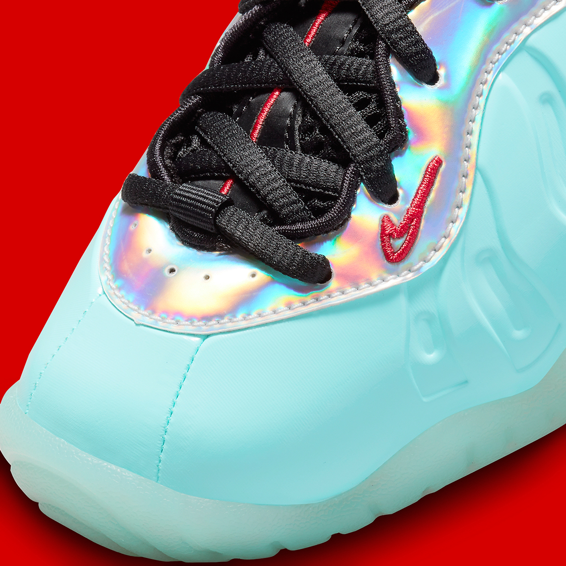 Nike Little Posite One Copa Summit White Black Fusion Red Dh6490 400 1