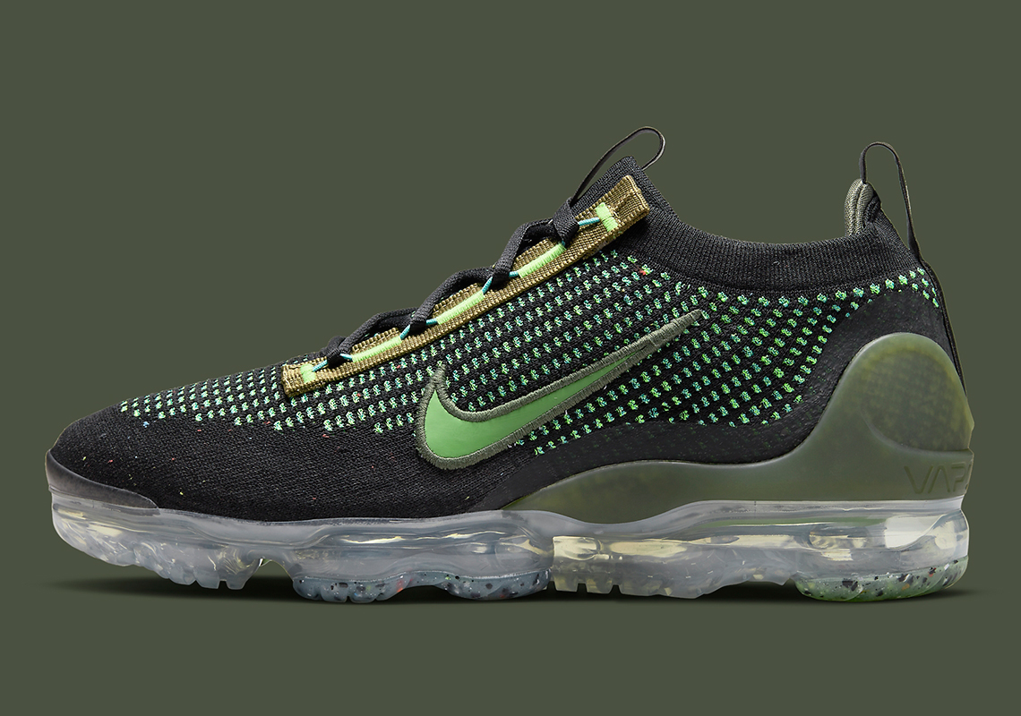 Nike Vapormax Flyknit 2021 Black Olive Dq7640 001 7