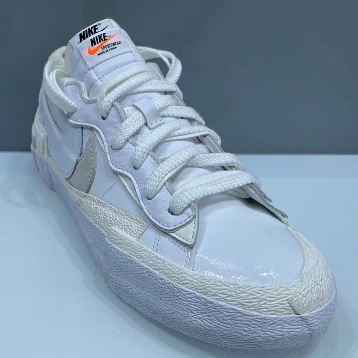 Sacai Nike Blazer Low White Grey Dm6443 100 3