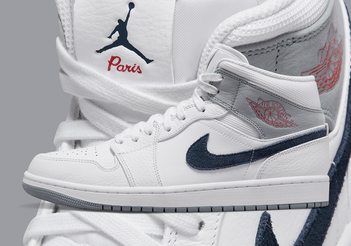 Official Images Of The Air Jordan 1 Mid “Paris”