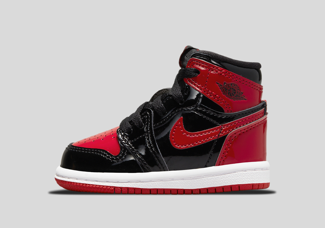 Air Jordan 1 Retro High Og Patent Bred Kids 2