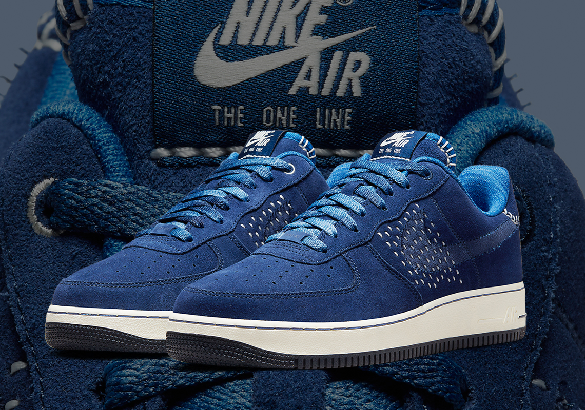 Sashiko Style Craft Appears On The Nike Air Force 1 Low "Nai Ke"