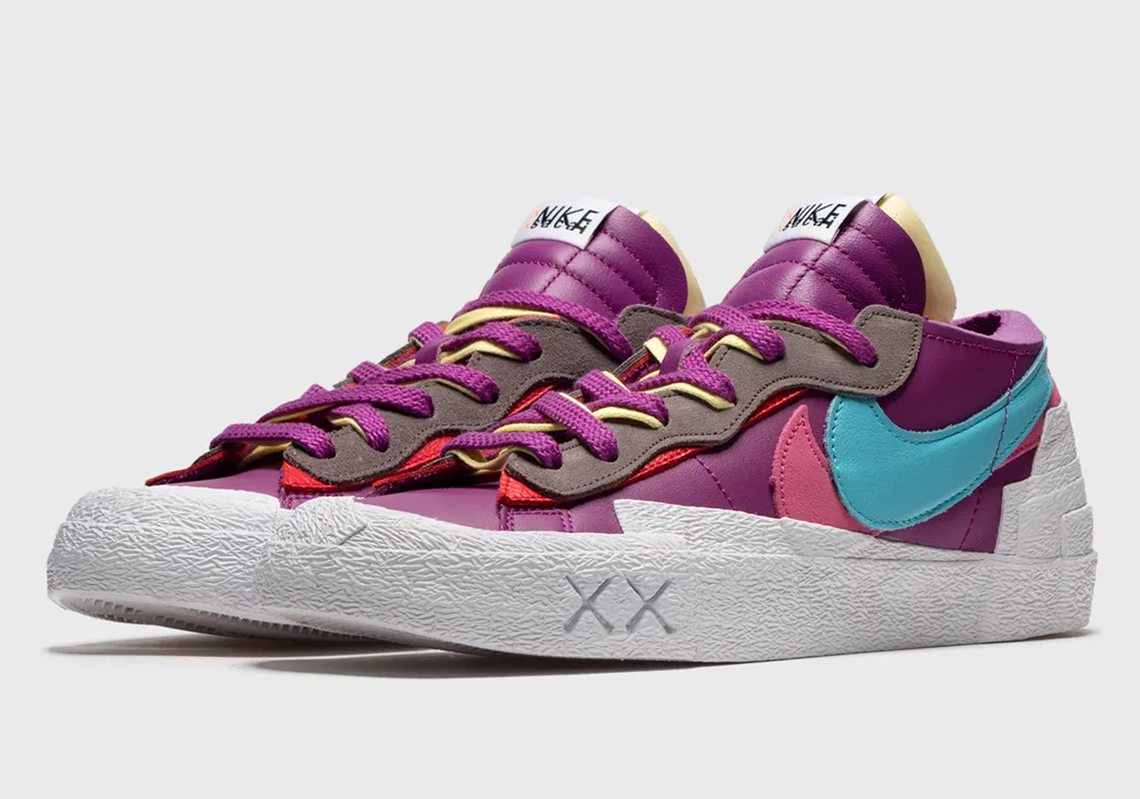 Kaws Sacai Nike Blazer Low Purple 1