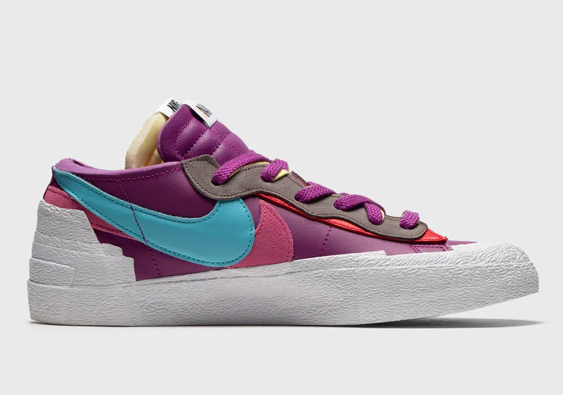 Kaws Sacai Nike Blazer Low Purple 2