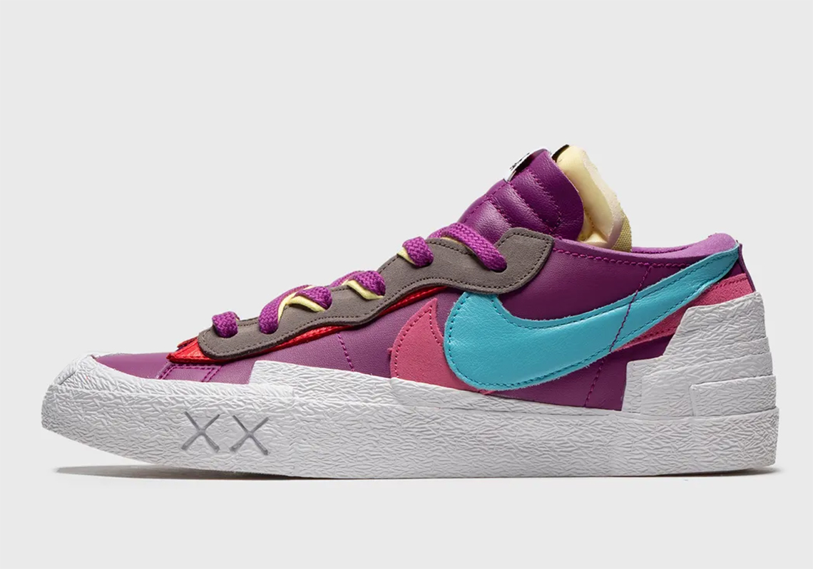 Kaws Sacai Nike Blazer Low Purple 6