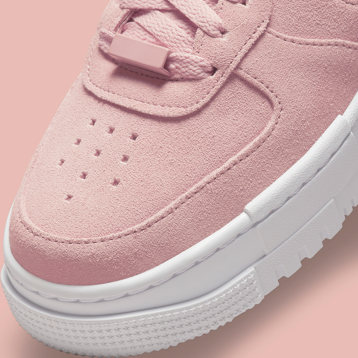 Nike Air Force 1 Pink Suede Dq5570 600 5