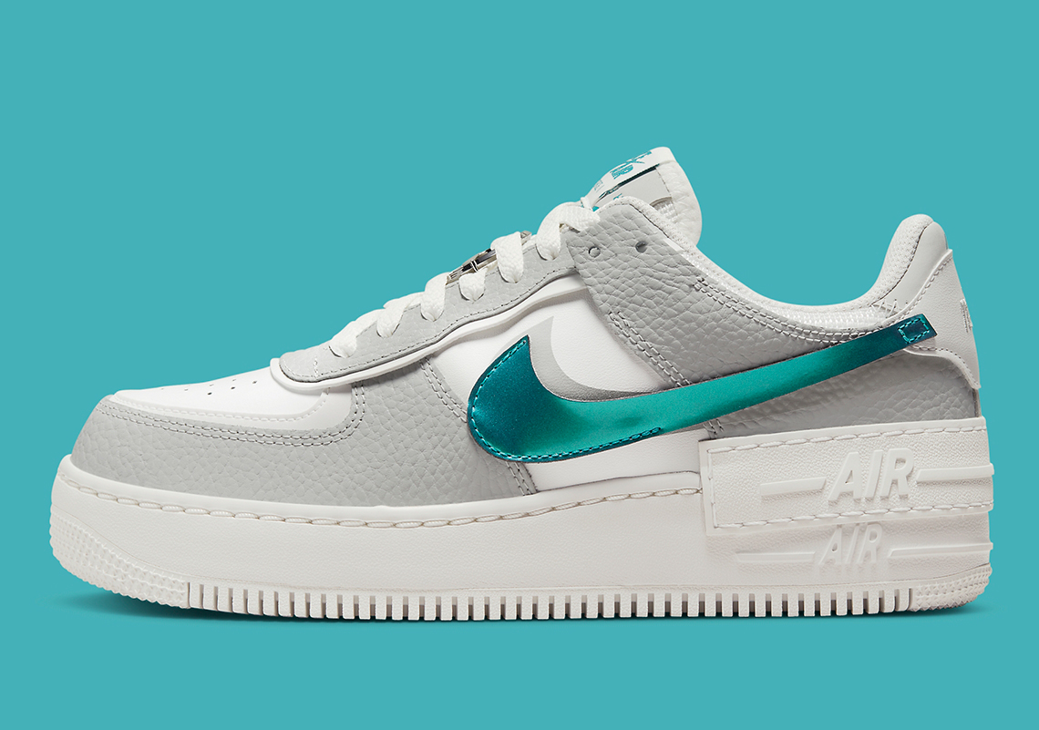 Nike Air Force 1 Shadow Metallic Teal Dr7856 100 1