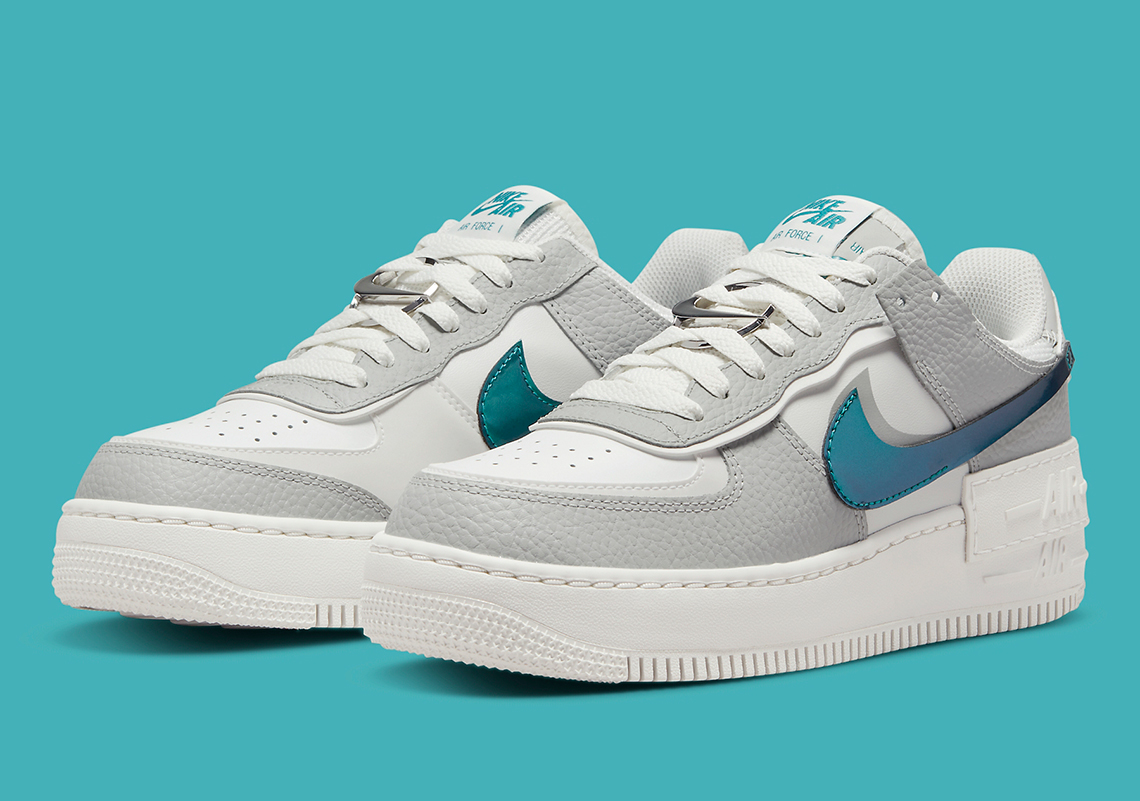 Nike Air Force 1 Shadow Metallic Teal Dr7856 100 5