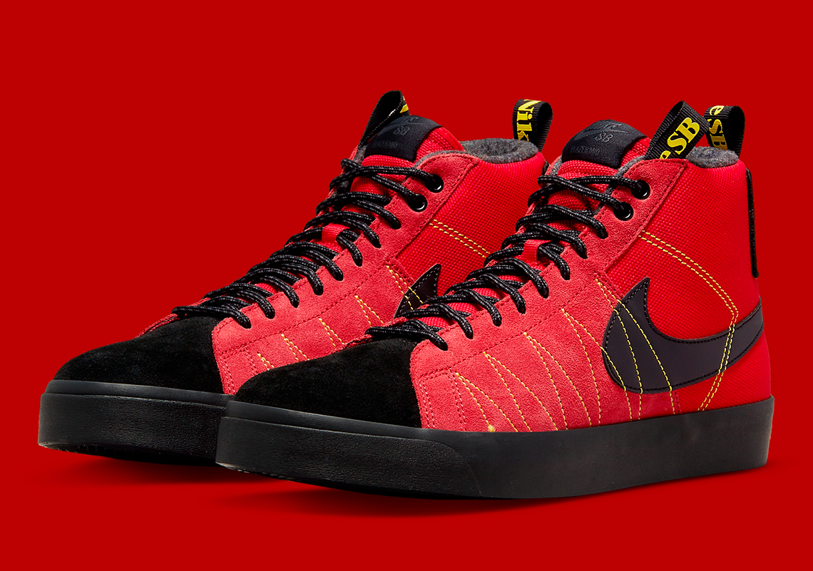 The Nike SB Blazer Mid Acclimate Gets A Bold University Red