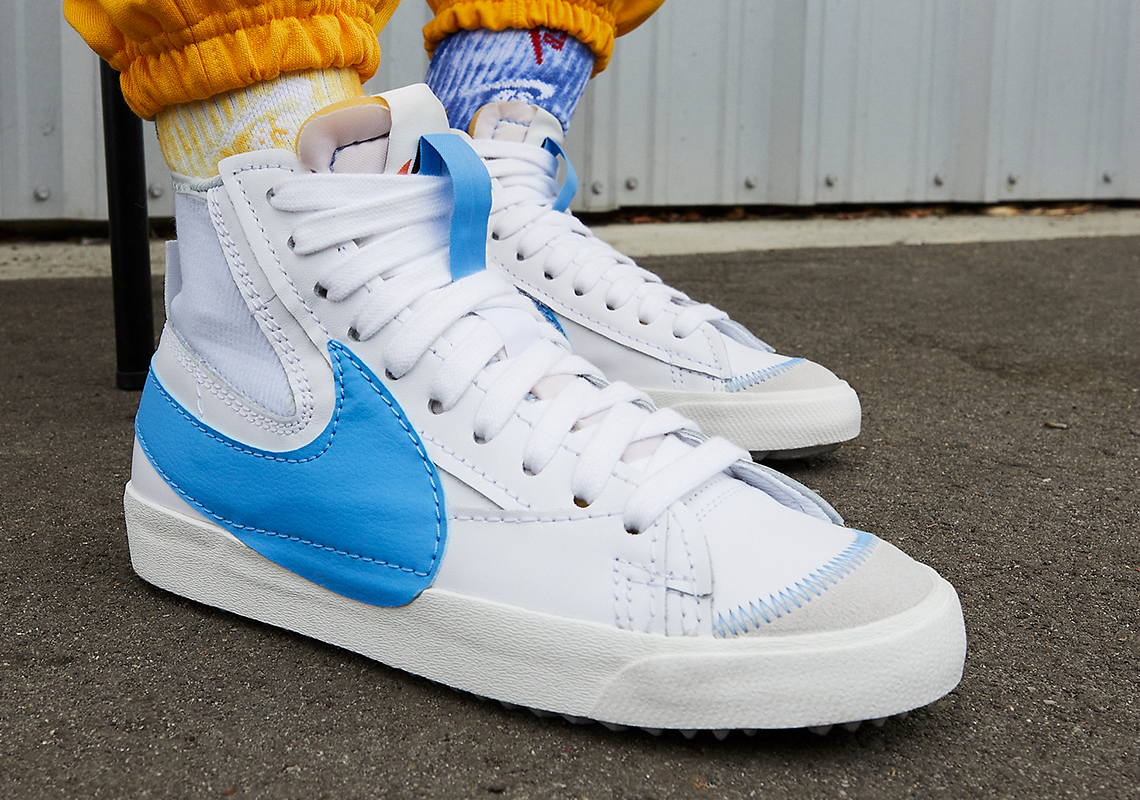 Nike Adds A Touch Of "University Blue" To The Blazer Mid Jumbo