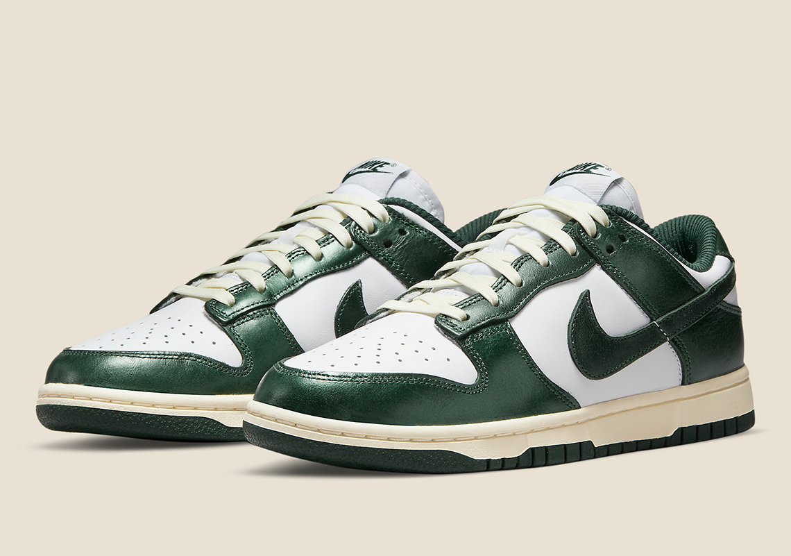 Nike Further Echoes Aged Shoes With The Dunk Low "Vintage Green"