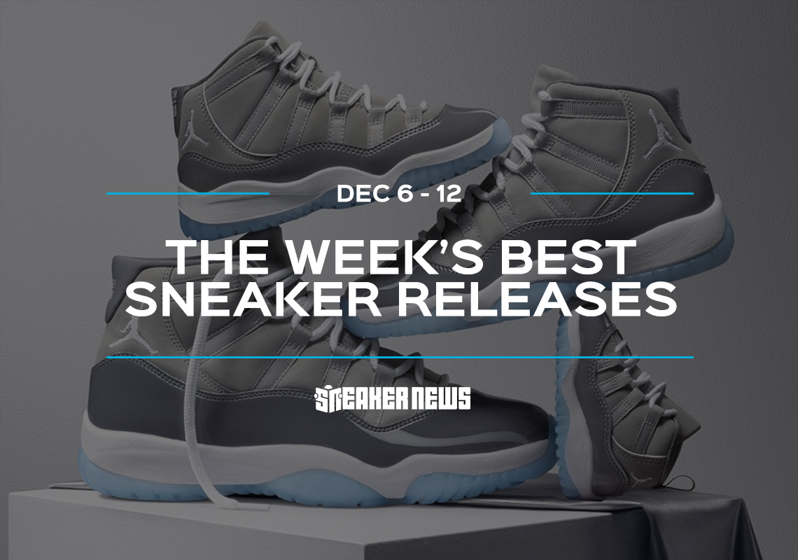 The Cool Grey 11s And Yeezy Foam Runner Headline This Week's Best Releases