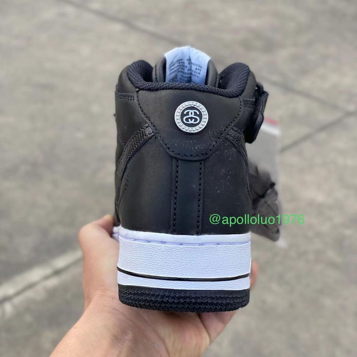 Stussy Nike Air Force 1 Mid Black Grey 2