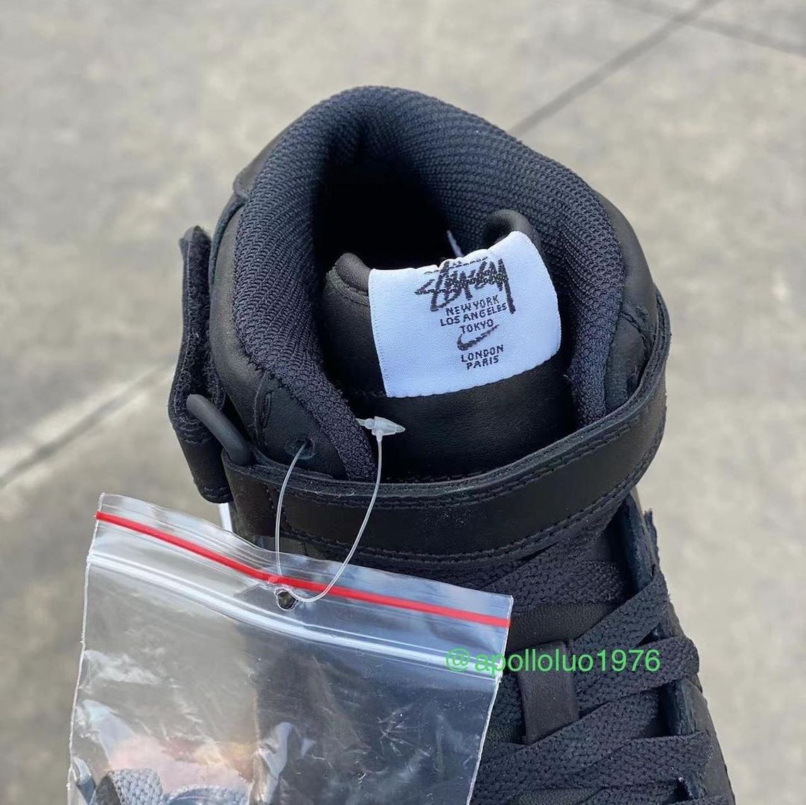 Stussy Nike Air Force 1 Mid Black Grey 4