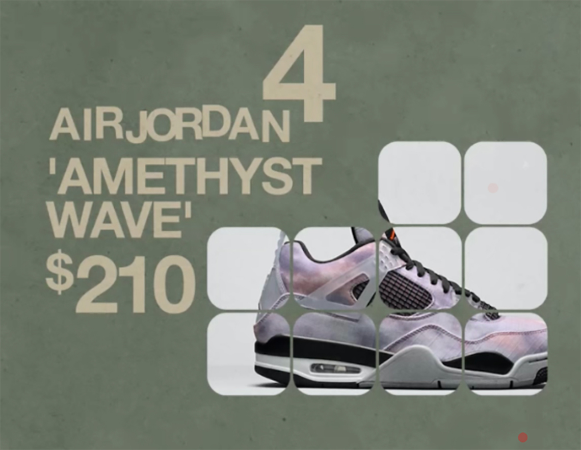 Air Jordan 4 Amethyst Wave March 2022 Release Info