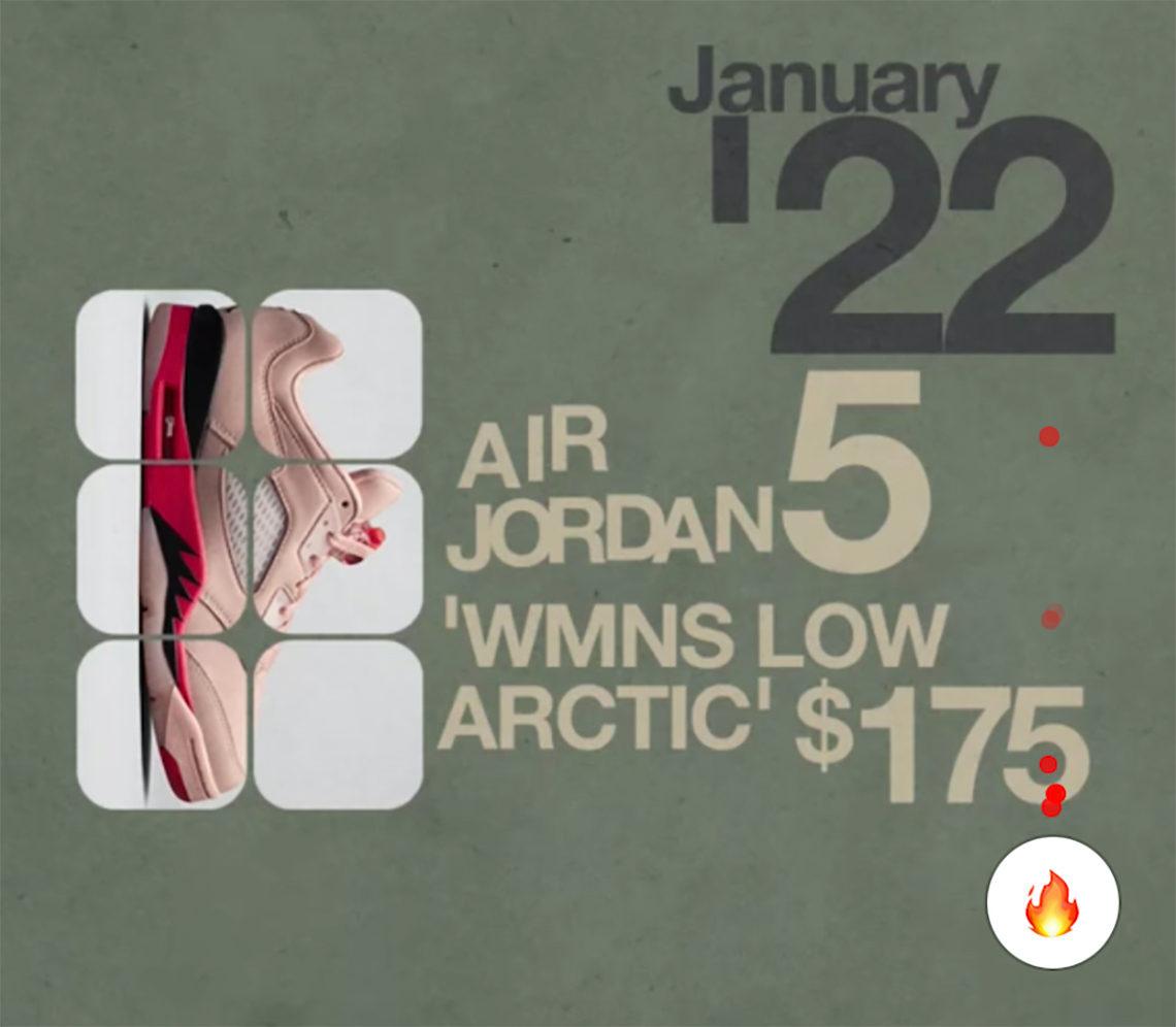 Air Jordan 5 Low Womens Arctic January 2022 Release Info