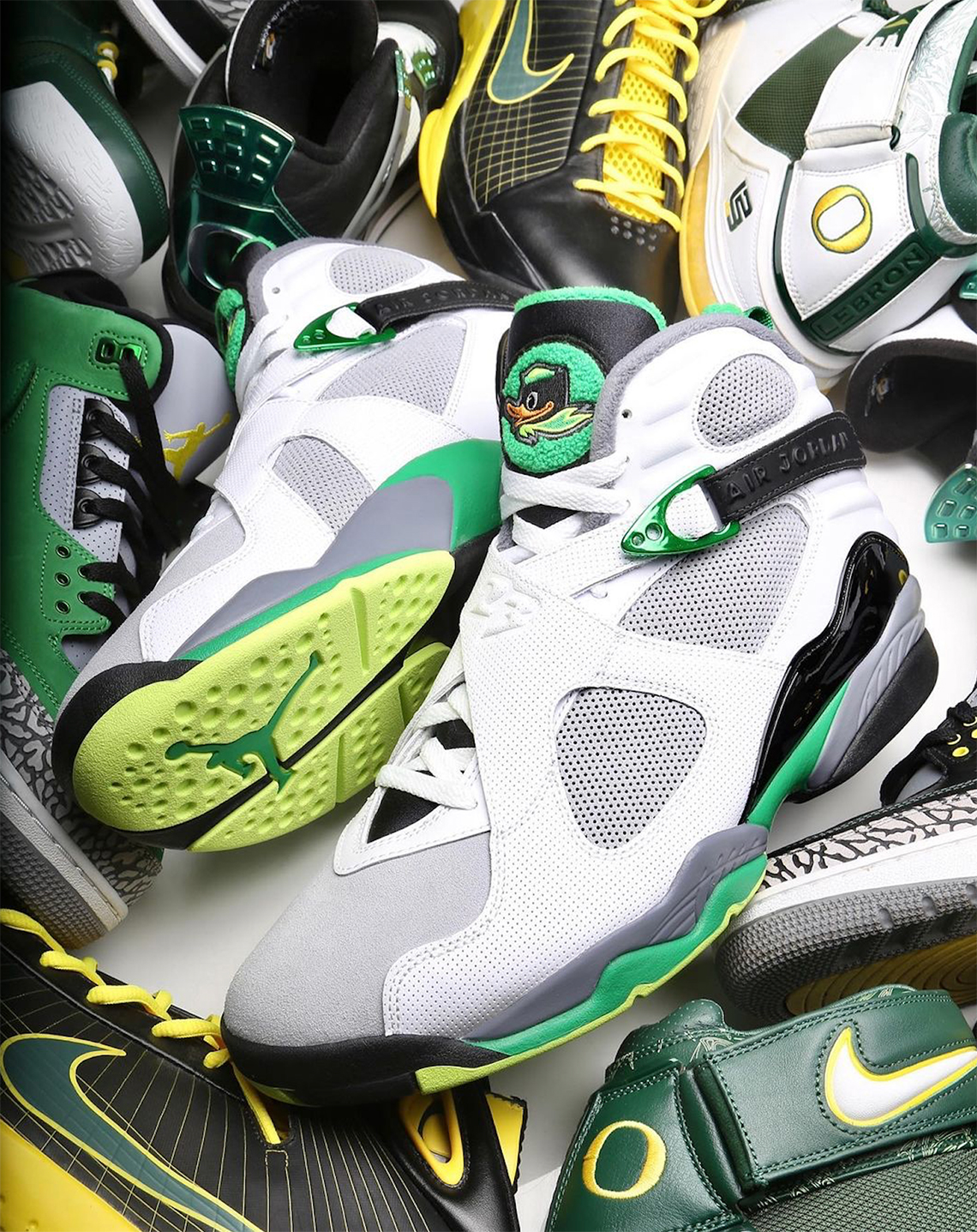 Air Jordan 8 Oregon Ducks Football Pe 2021 4