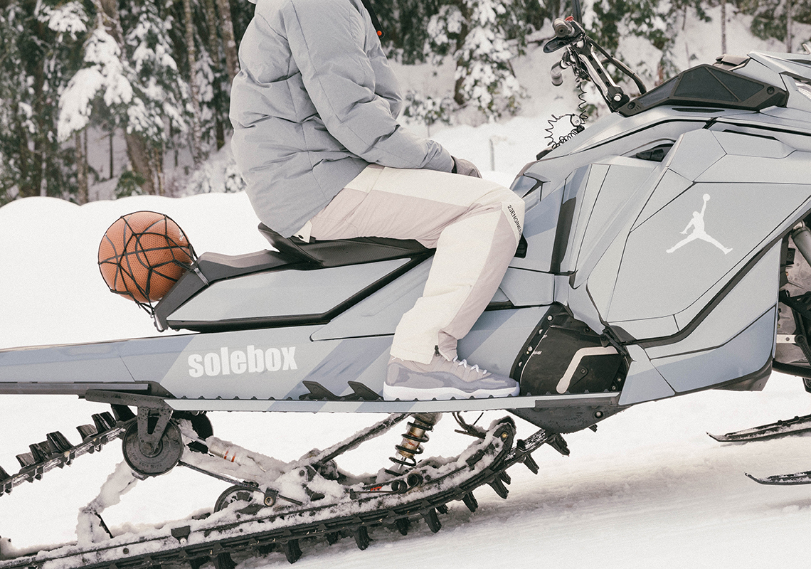 Solebox Presents Air Jordan 11 "Cool Grey" Snowmobile Ahead of Launch