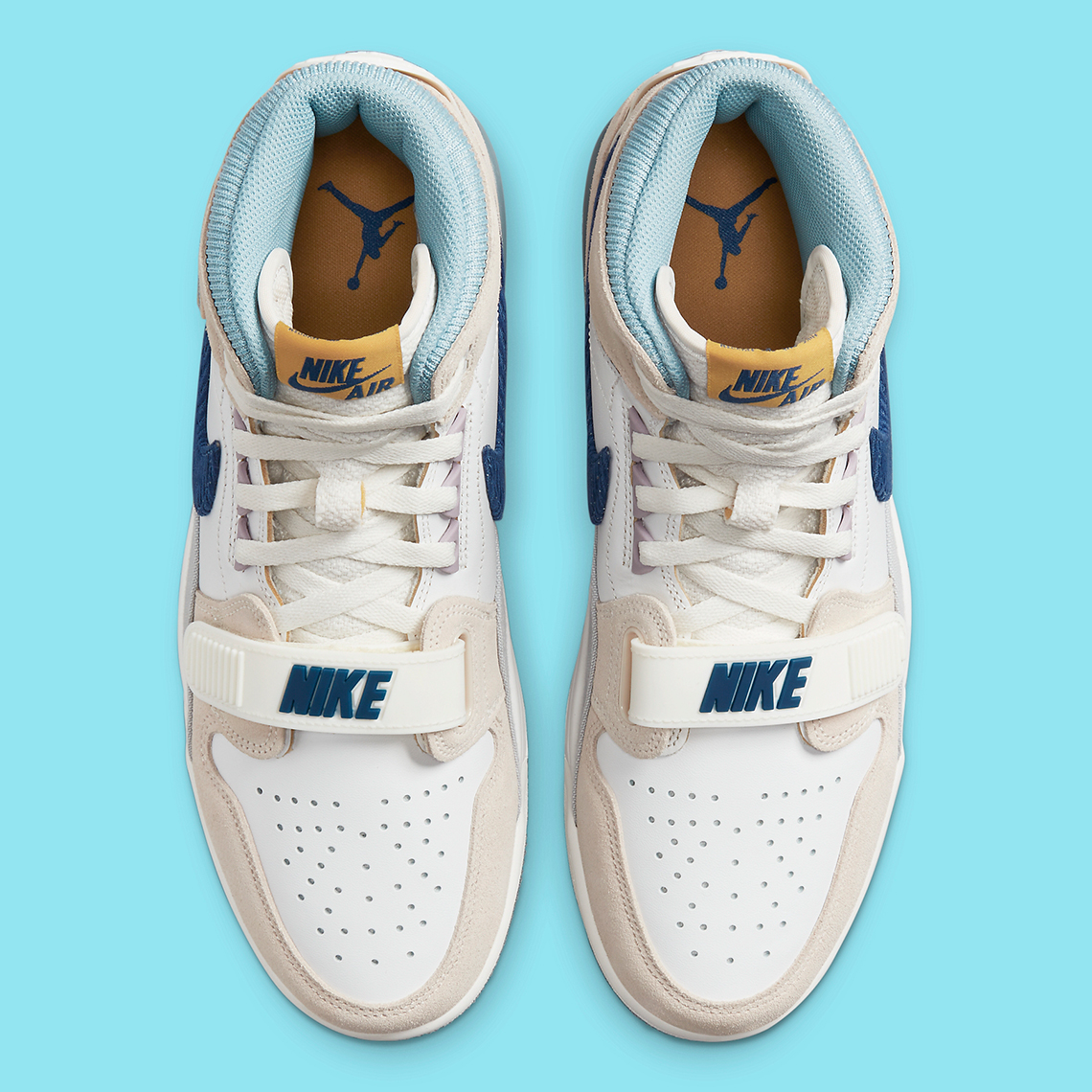 Jordan Legacy 312 Tan Blue Corduroy 1