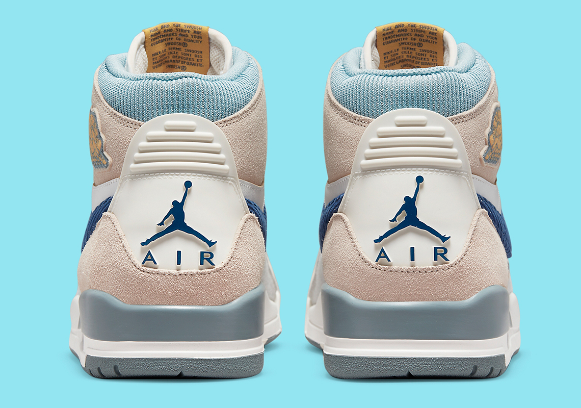 Jordan Legacy 312 Tan Blue Corduroy 3
