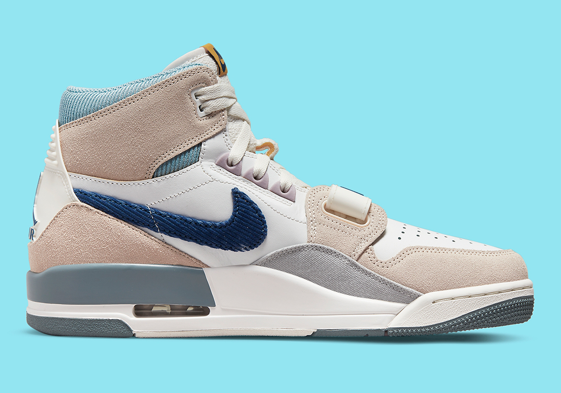 Jordan Legacy 312 Tan Blue Corduroy 4