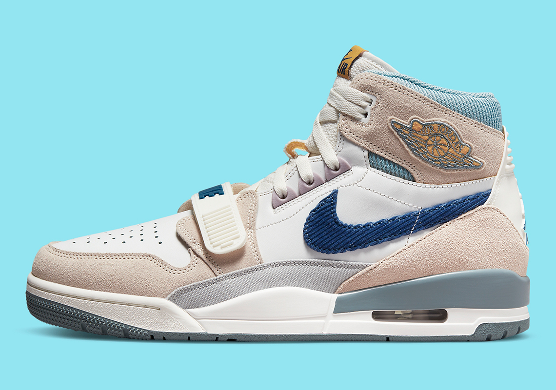 Jordan Legacy 312 Tan Blue Corduroy 9