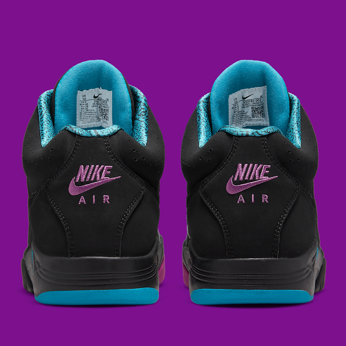 Nike Air Flight Lite Black Aqua Grape Dq7687 002 3