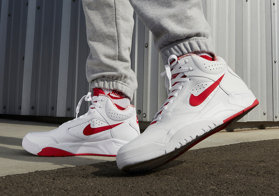 Nike Air Flight Lite White University Red Dj2518 101 3