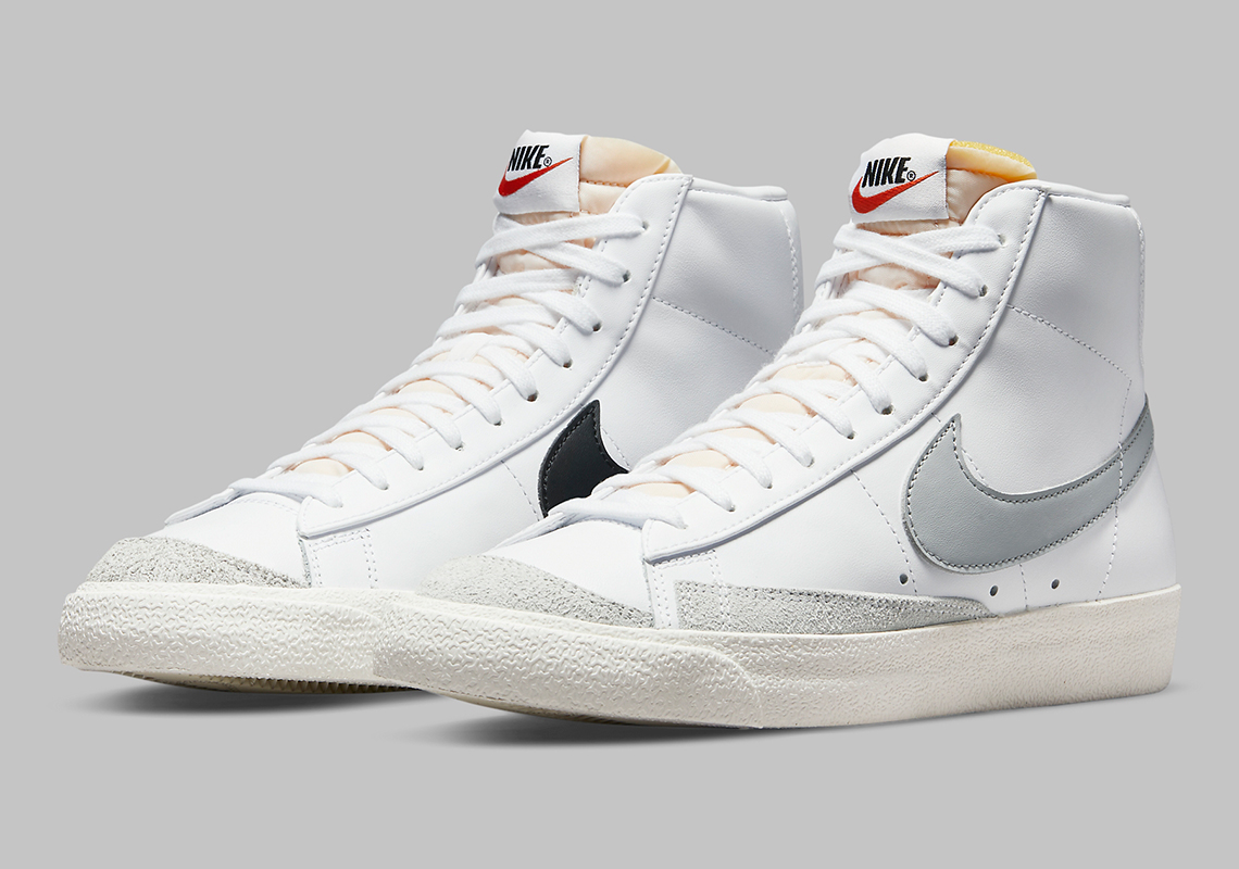 This Nike Blazer Mid '77 "Light Smoke Grey" Sneaks In Alternate Swooshes